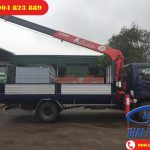 Xe tải 7 Tấn Hyundai HD700 Đồng Vàng gắn cẩu 3 Tấn 4 Khúc UNIC URV344